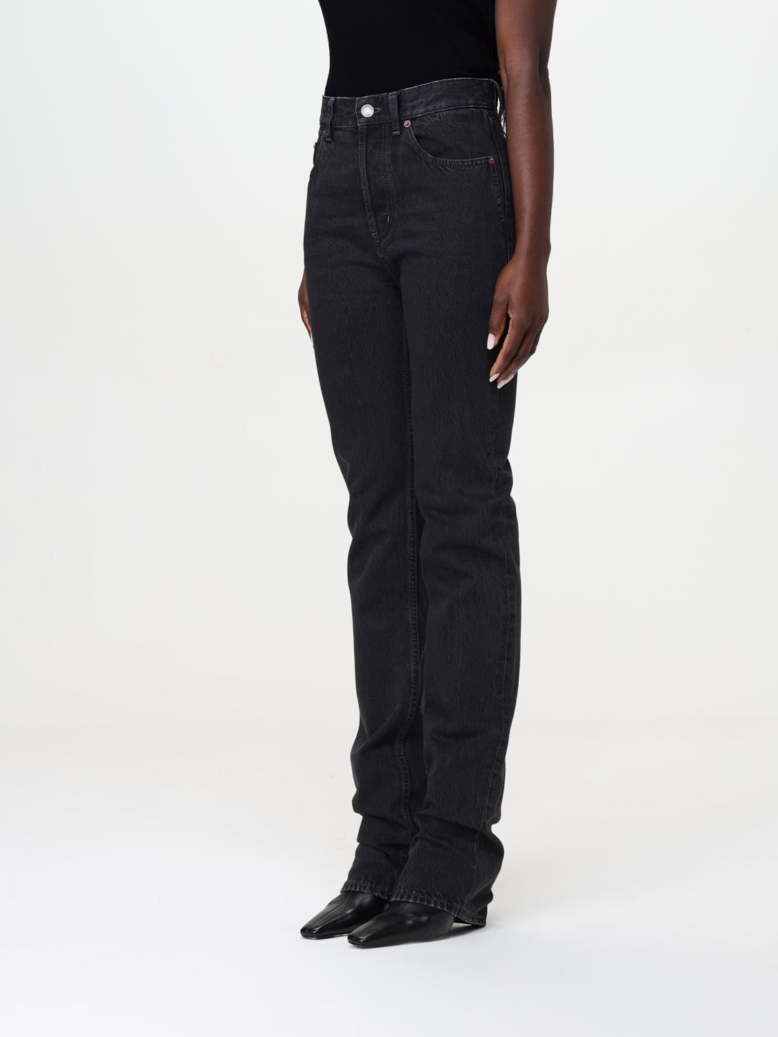 Saint Laurent Jeans Woman Black SAINT LAURENT