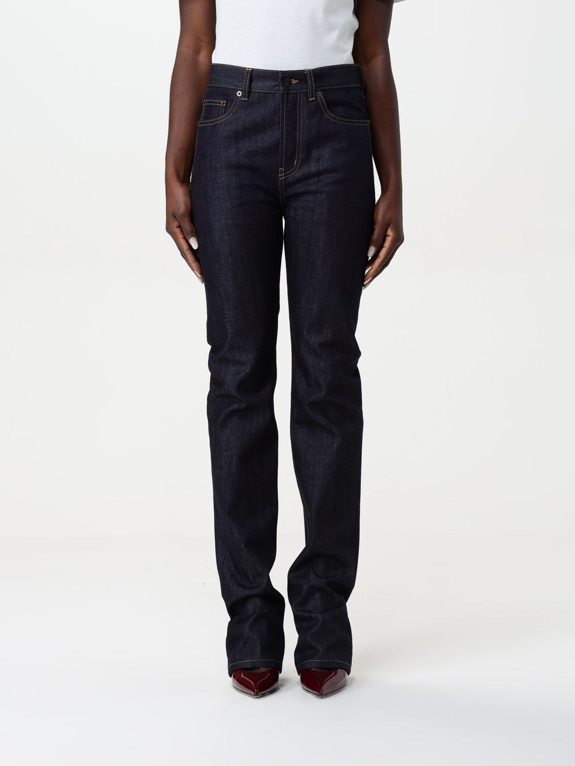 Saint Laurent Jeans Woman Blue SAINT LAURENT