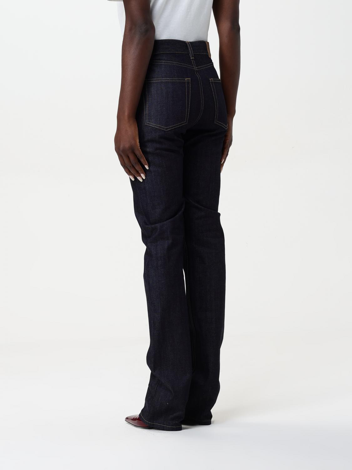 Saint Laurent Jeans Woman Blue SAINT LAURENT
