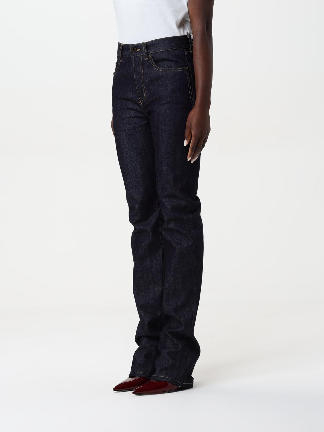 Saint Laurent Jeans Woman Blue SAINT LAURENT