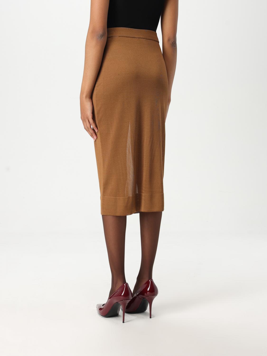 Saint Laurent Skirt Woman Beige SAINT LAURENT