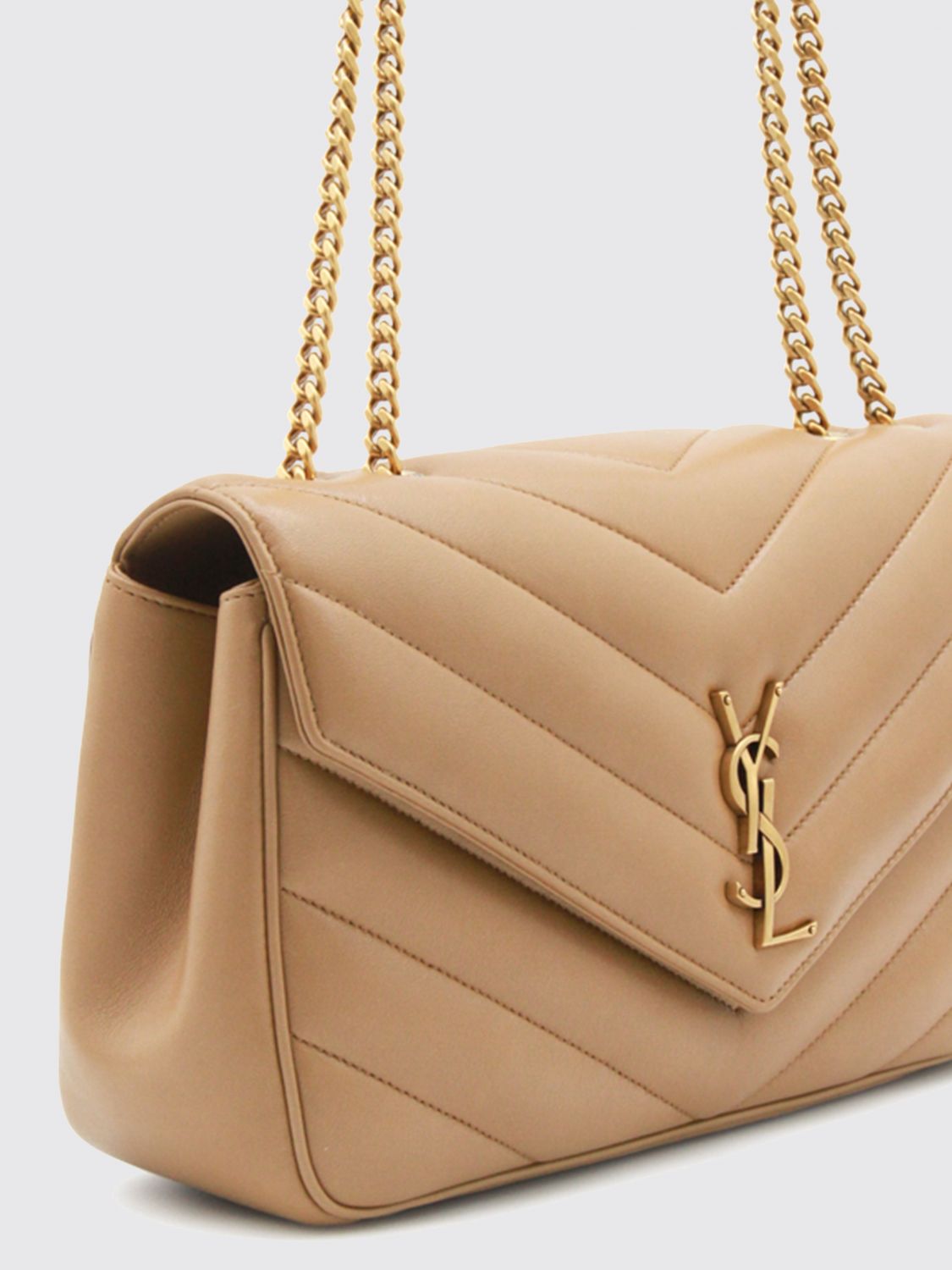 Saint Laurent Shoulder Bag Woman Beige SAINT LAURENT