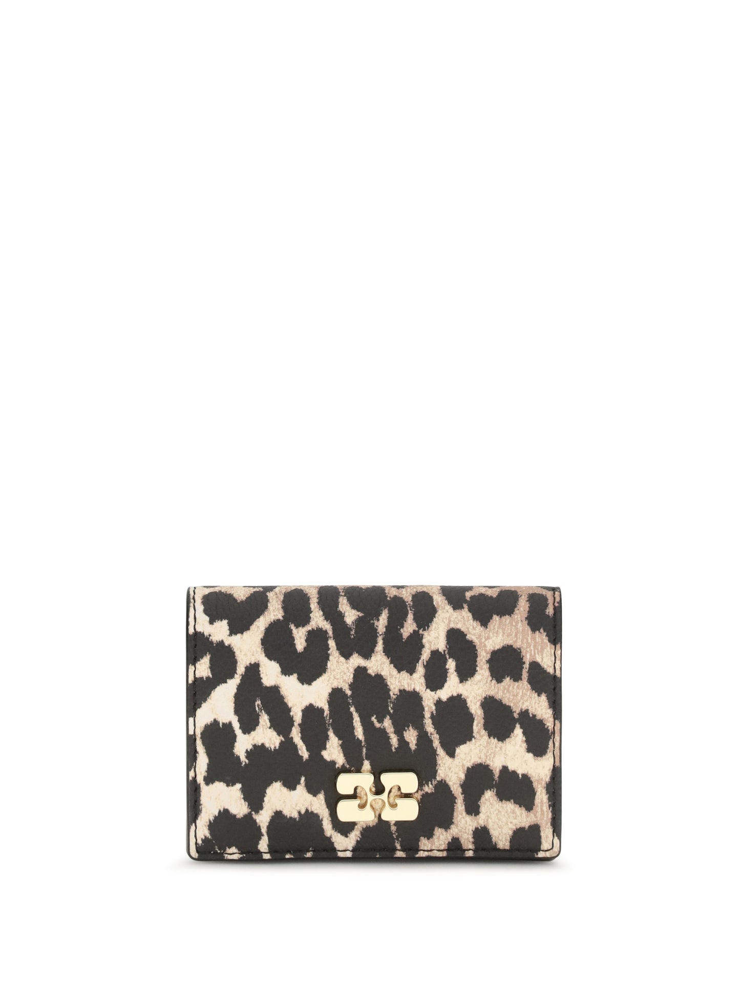 Ganni Women Bou Animal Print Card Holder GANNI