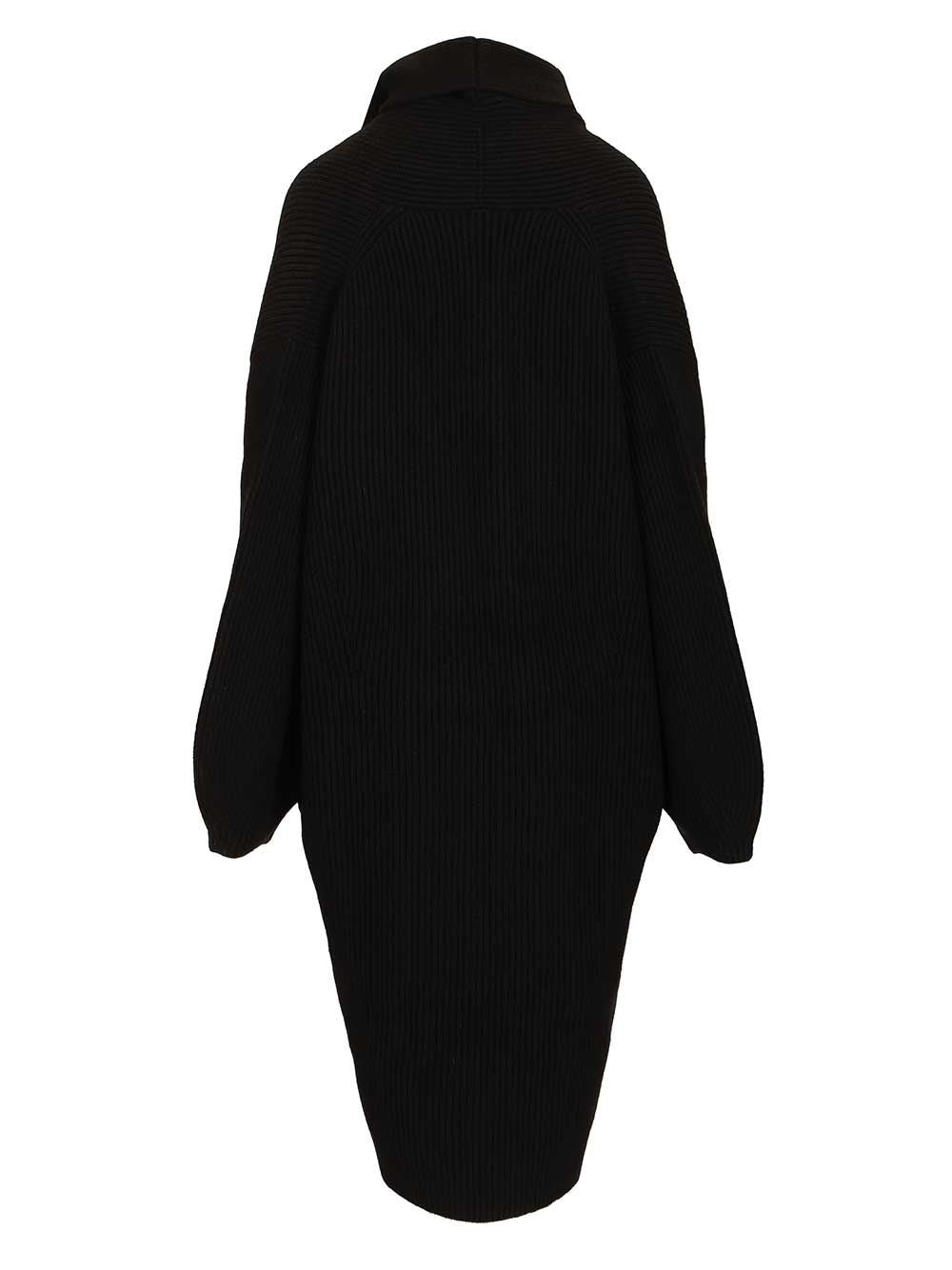 Toteme Women Long Double-Breasted Ribbed Wool Cardigan TOTEME