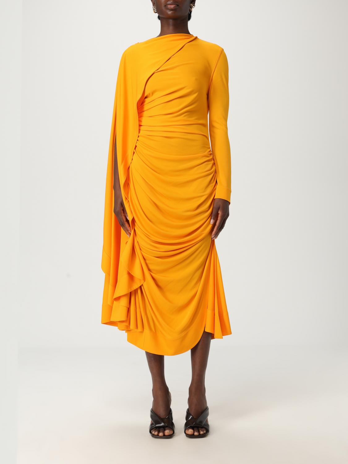 Bottega Veneta Dress Woman Orange BOTTEGA VENETA