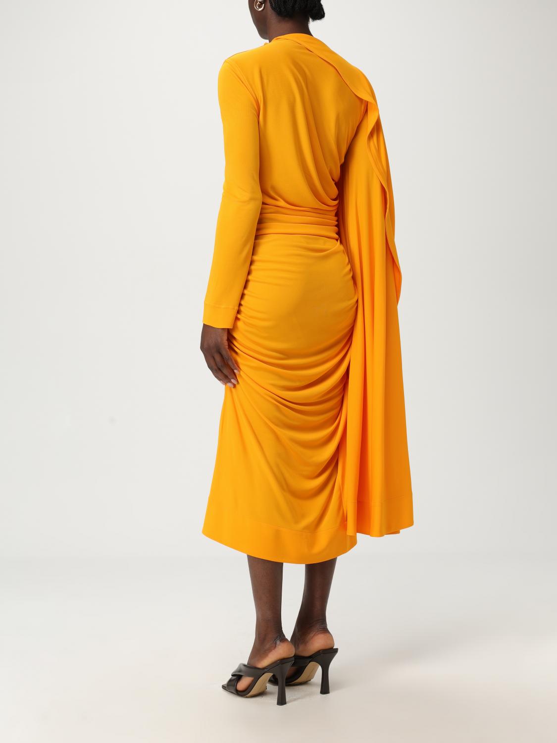 Bottega Veneta Dress Woman Orange BOTTEGA VENETA