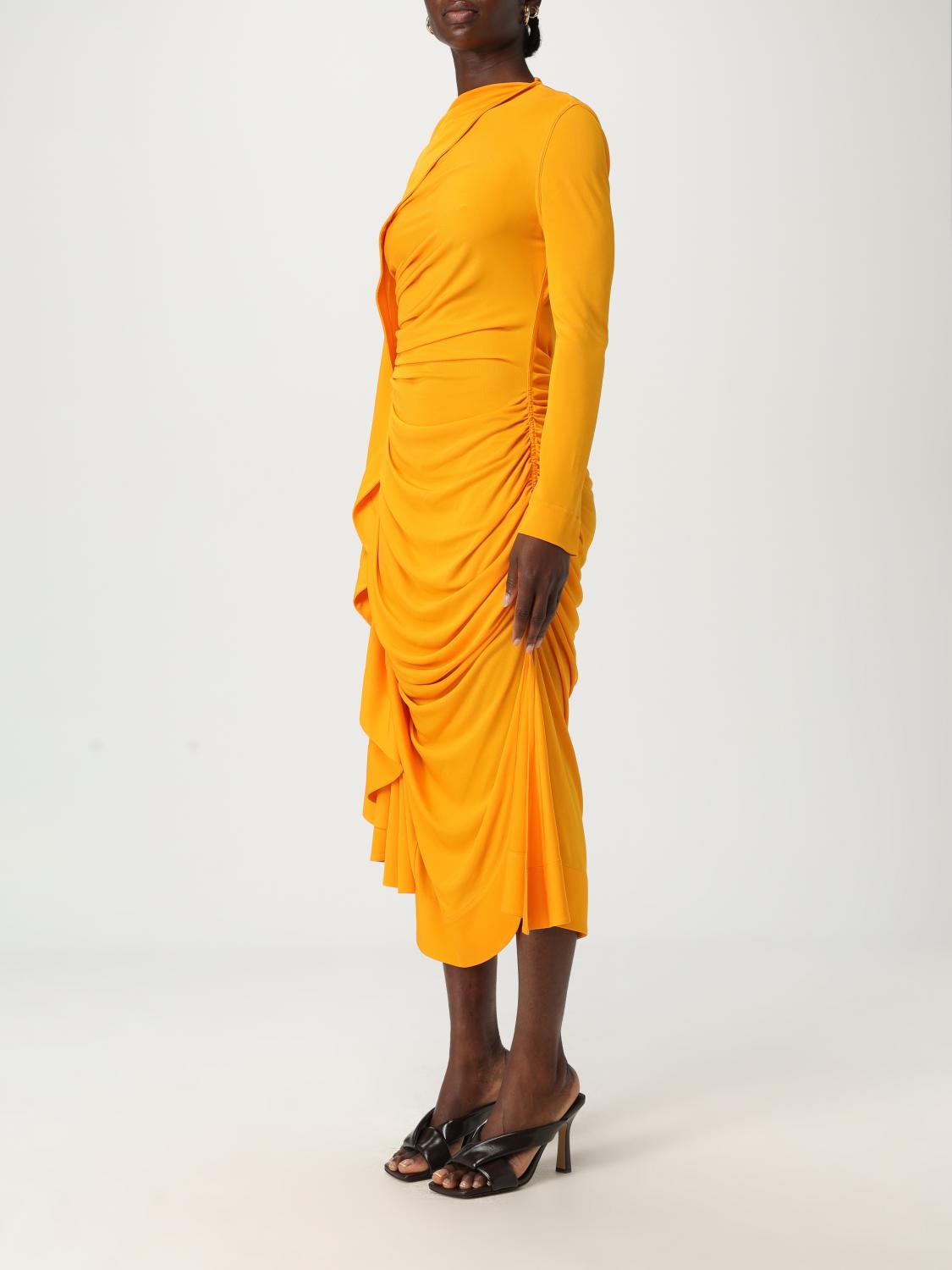Bottega Veneta Dress Woman Orange BOTTEGA VENETA