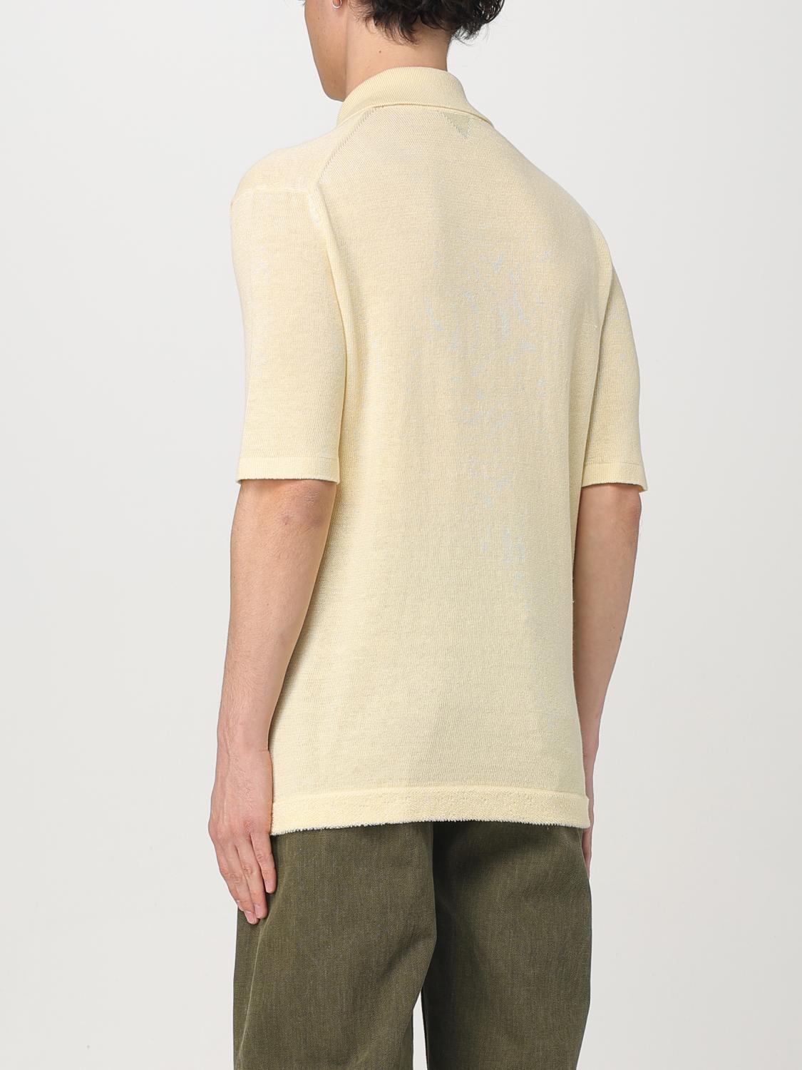 Bottega Veneta Polo Shirt Men Yellow BOTTEGA VENETA