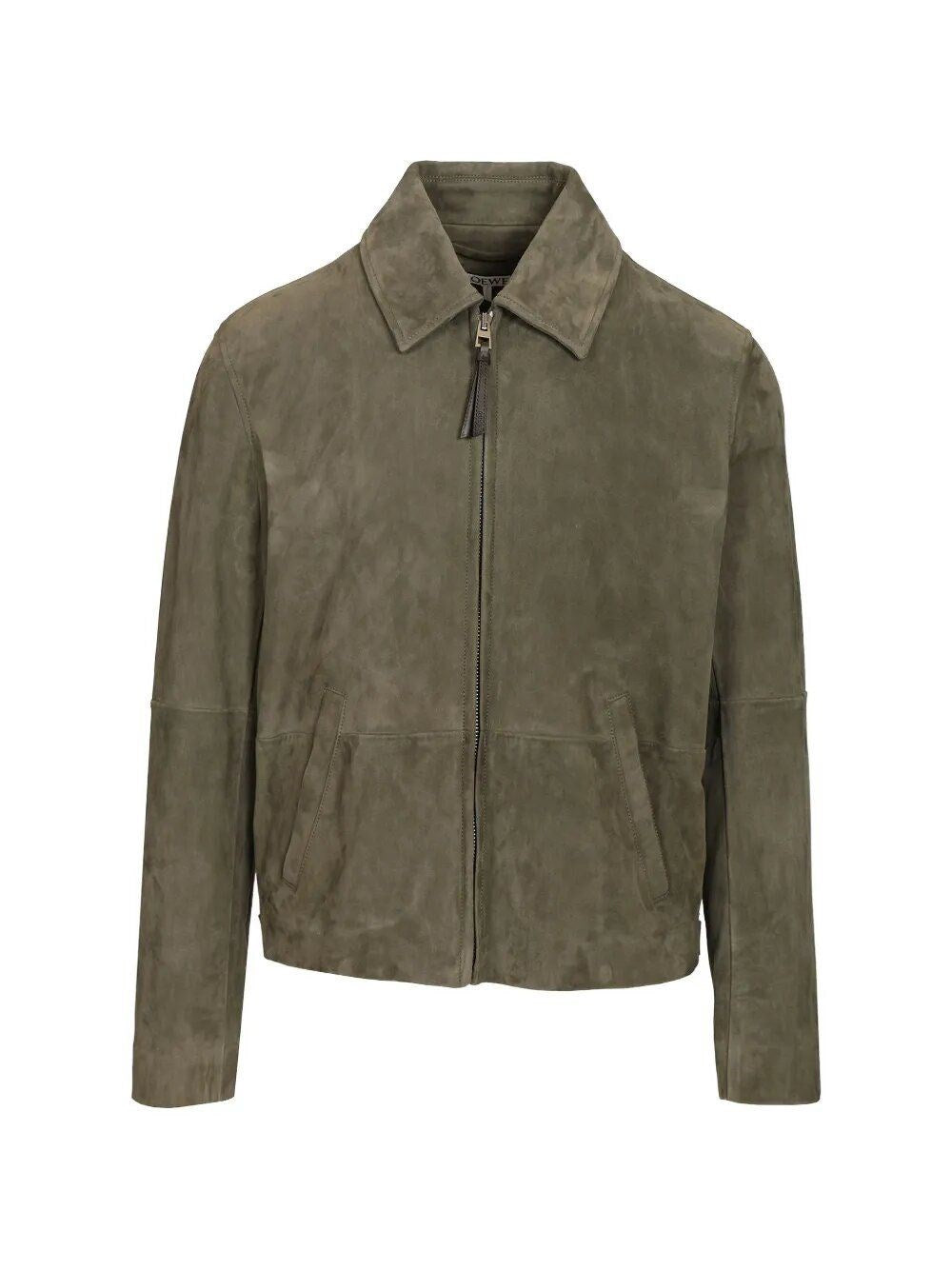 Loewe Men Lightweight Suede Lambskin Jacket LOEWE