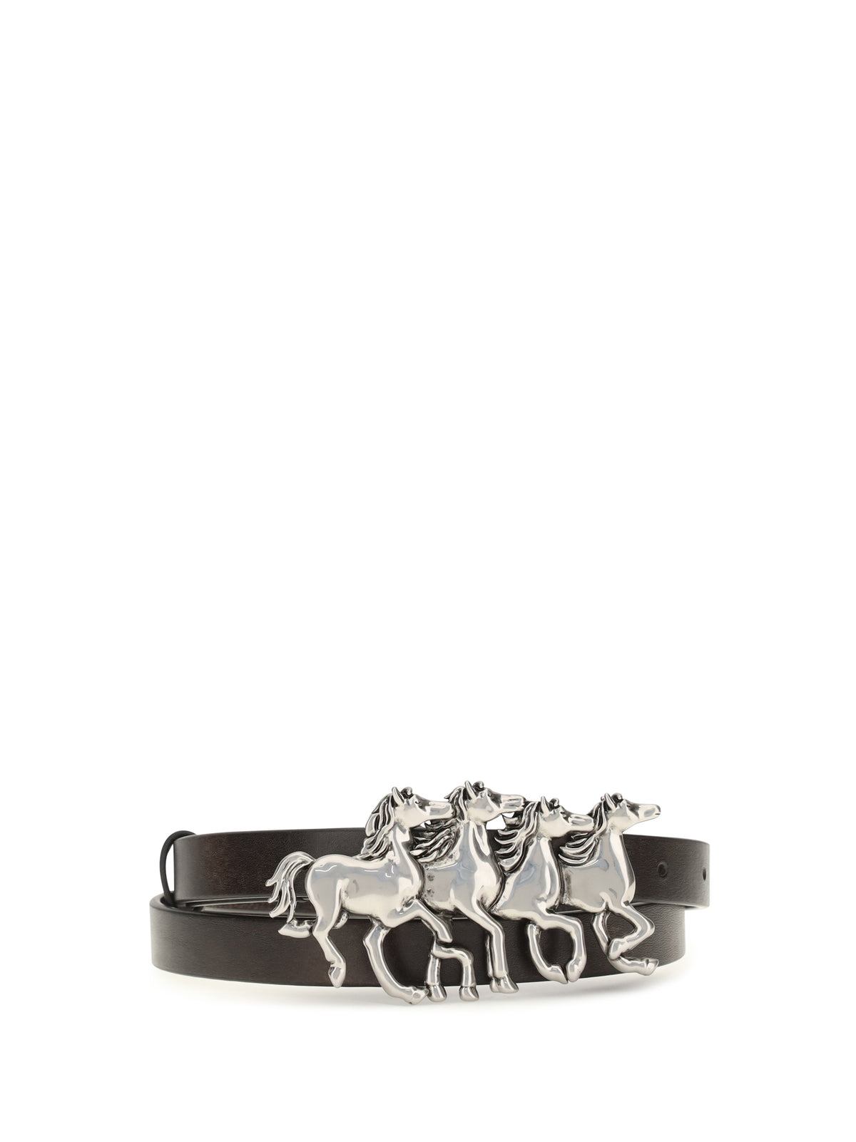 Chloé Women Running Horses Leather Belt CHLOE