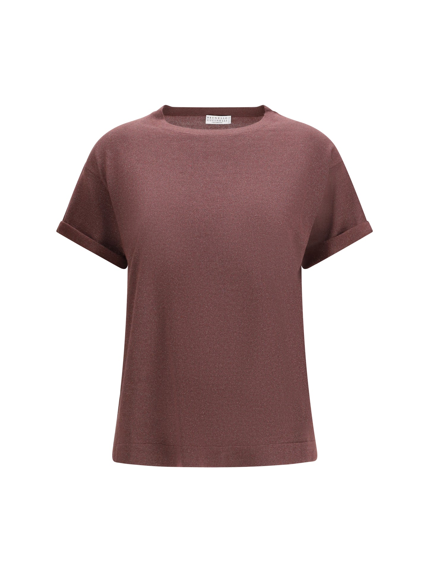 Brunello Cucinelli Women Cashmere Glitter T-Shirt BRUNELLO CUCINELLI
