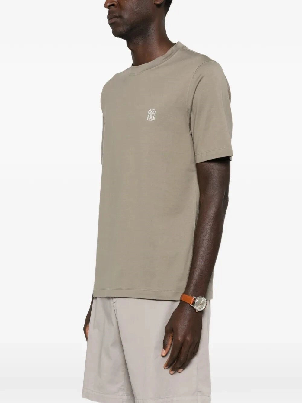 Brunello Cucinelli Men Jersey T-Shirt With Logo BRUNELLO CUCINELLI
