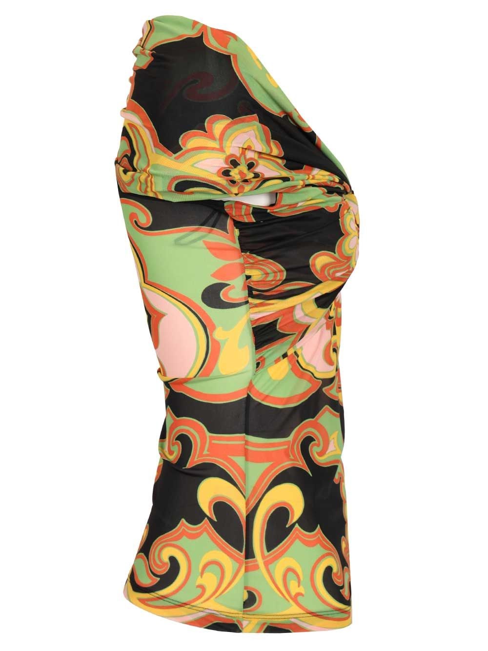 Etro Women Printed Body With Bart Neckline ETRO