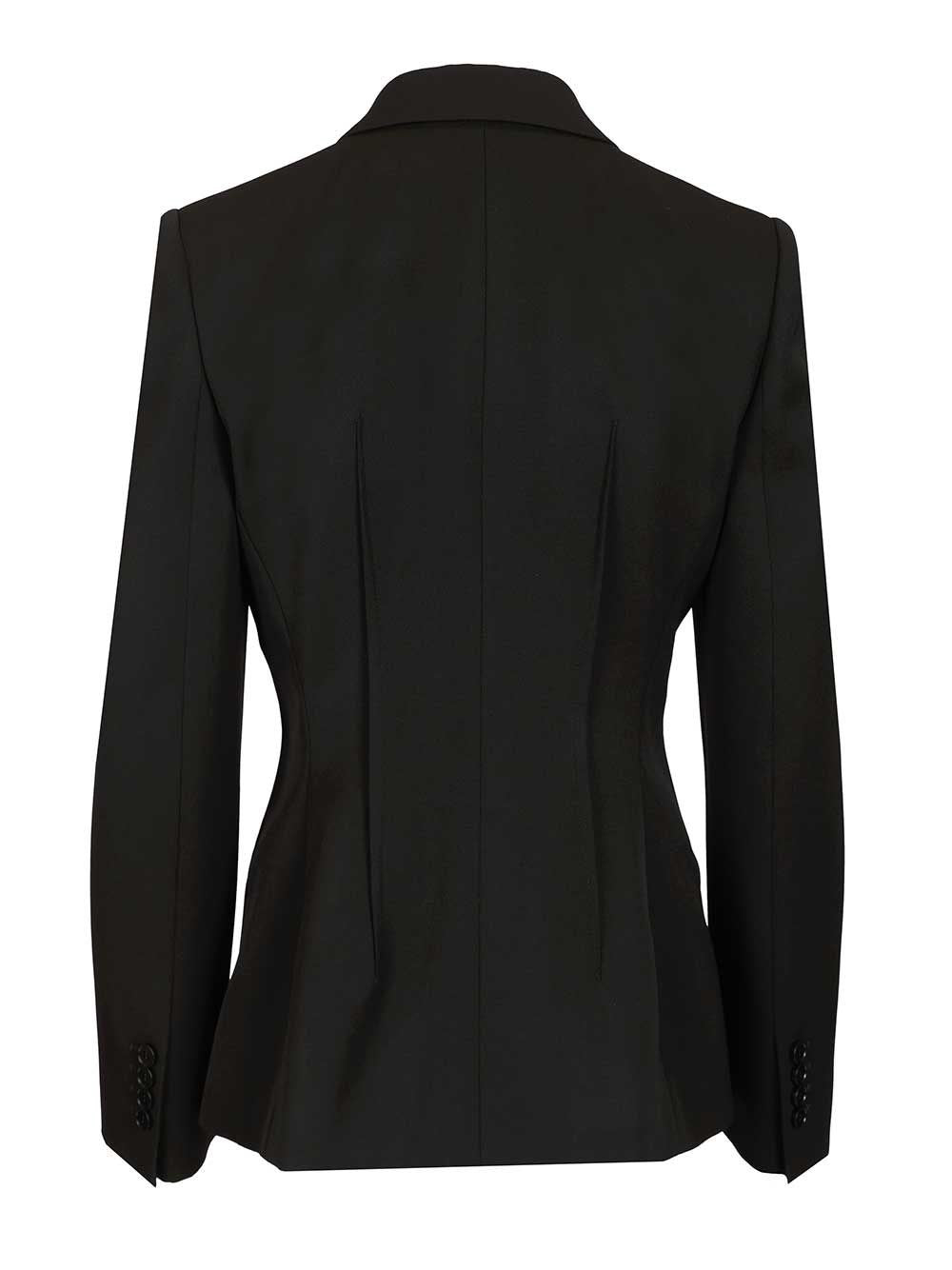 Mcqueen Women Single-Breasted Jacket With Chainmail-Style Embroidery ALEXANDER MCQUEEN