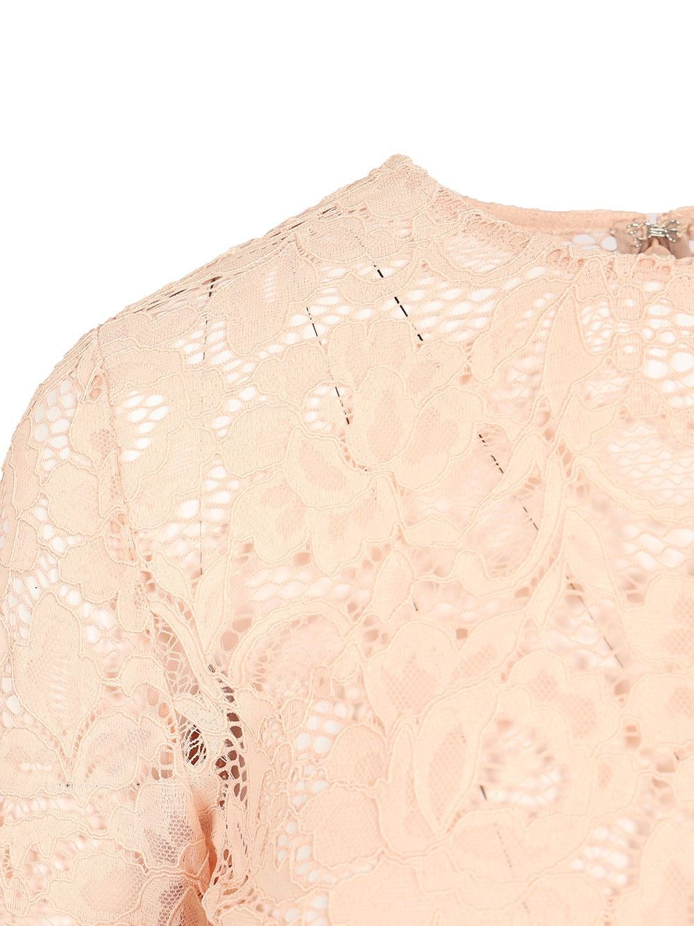 Self-Portrait Women Beige Bodysuit In Flesh-Colored Lace SELF-PORTRAIT