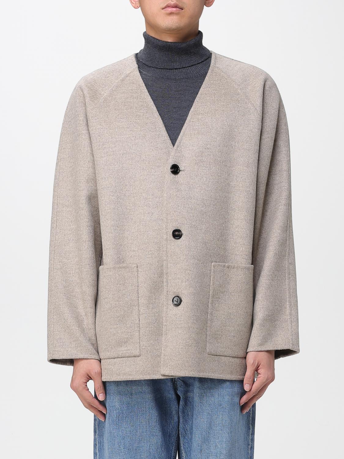 Bottega Veneta Coat Men Beige BOTTEGA VENETA
