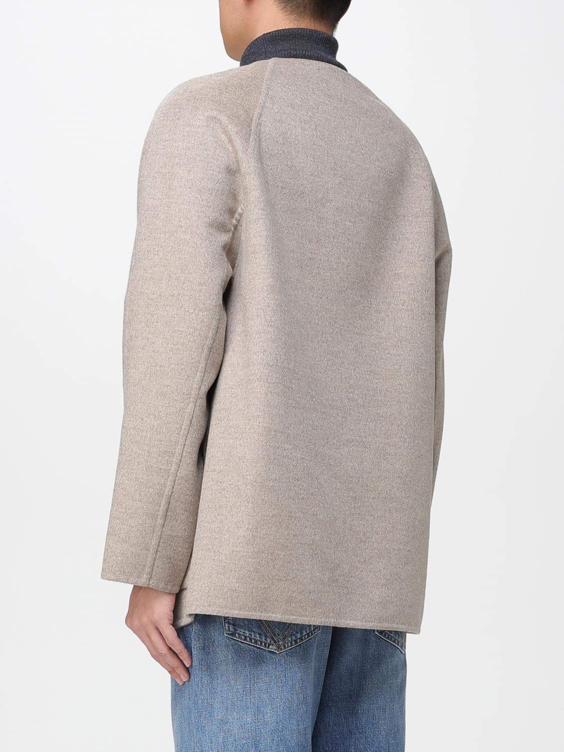 Bottega Veneta Coat Men Beige BOTTEGA VENETA