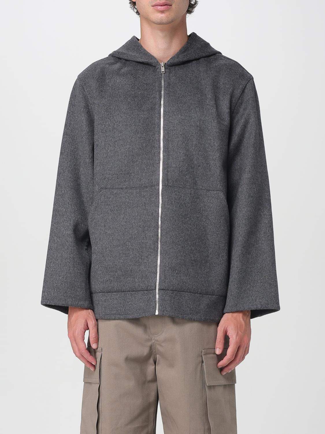 Bottega Veneta Coat Men Grey BOTTEGA VENETA