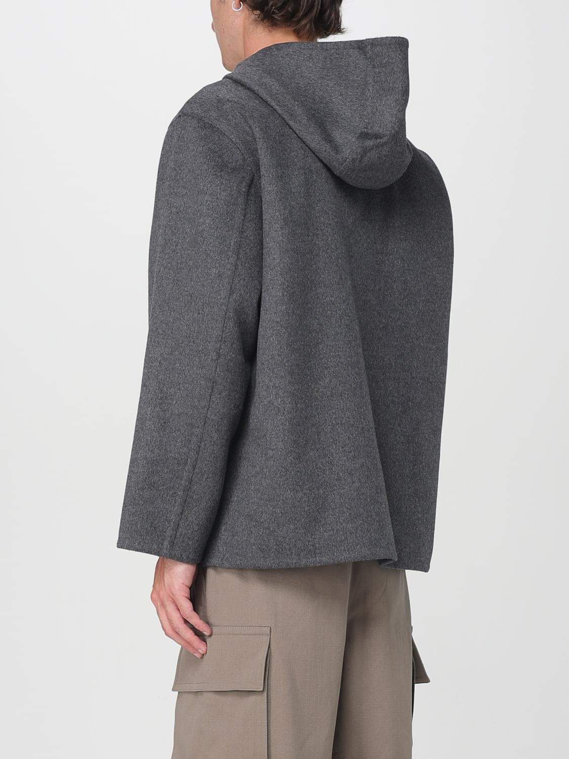 Bottega Veneta Coat Men Grey BOTTEGA VENETA