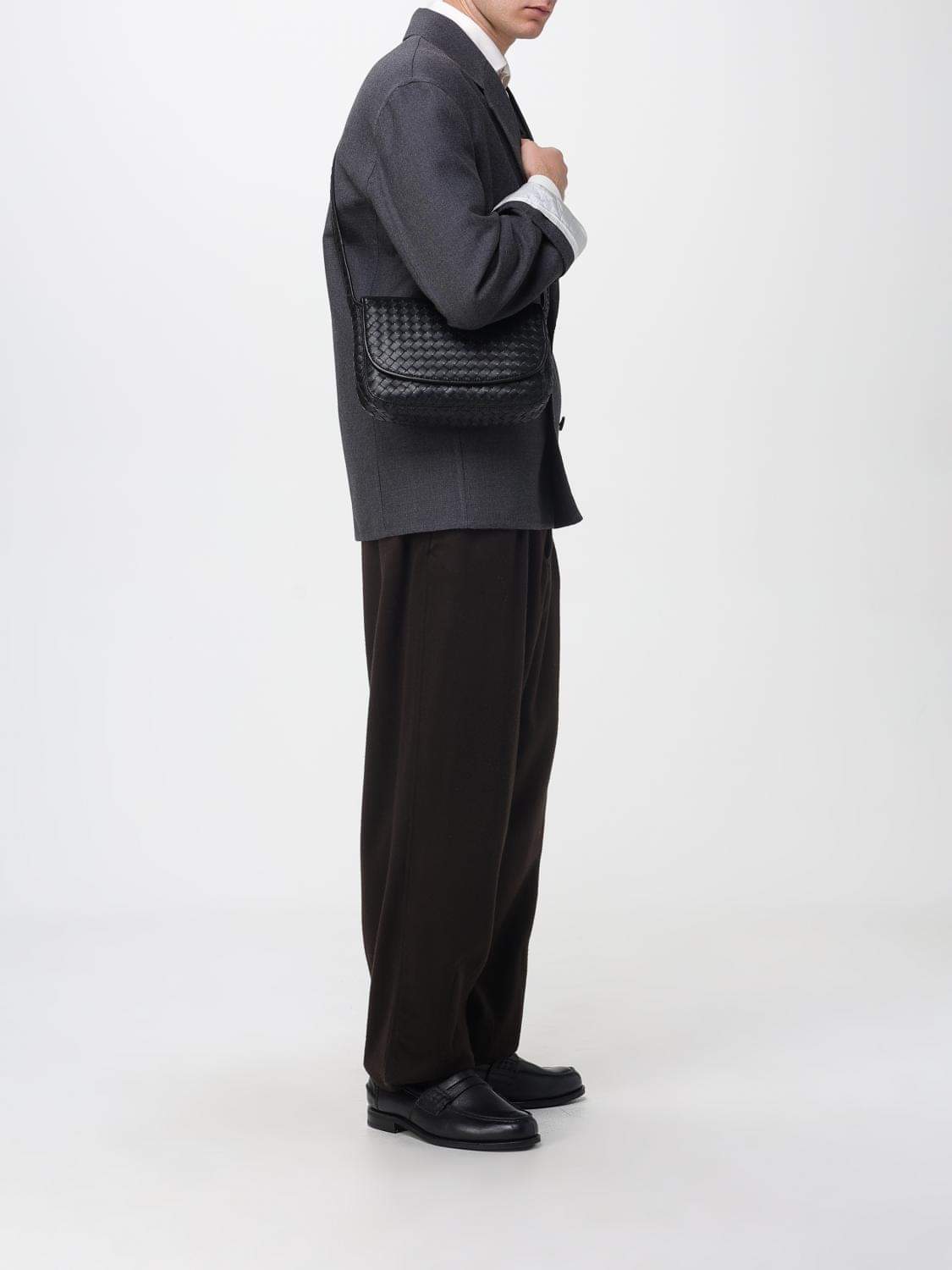 Bottega Veneta Jacket Men Charcoal BOTTEGA VENETA