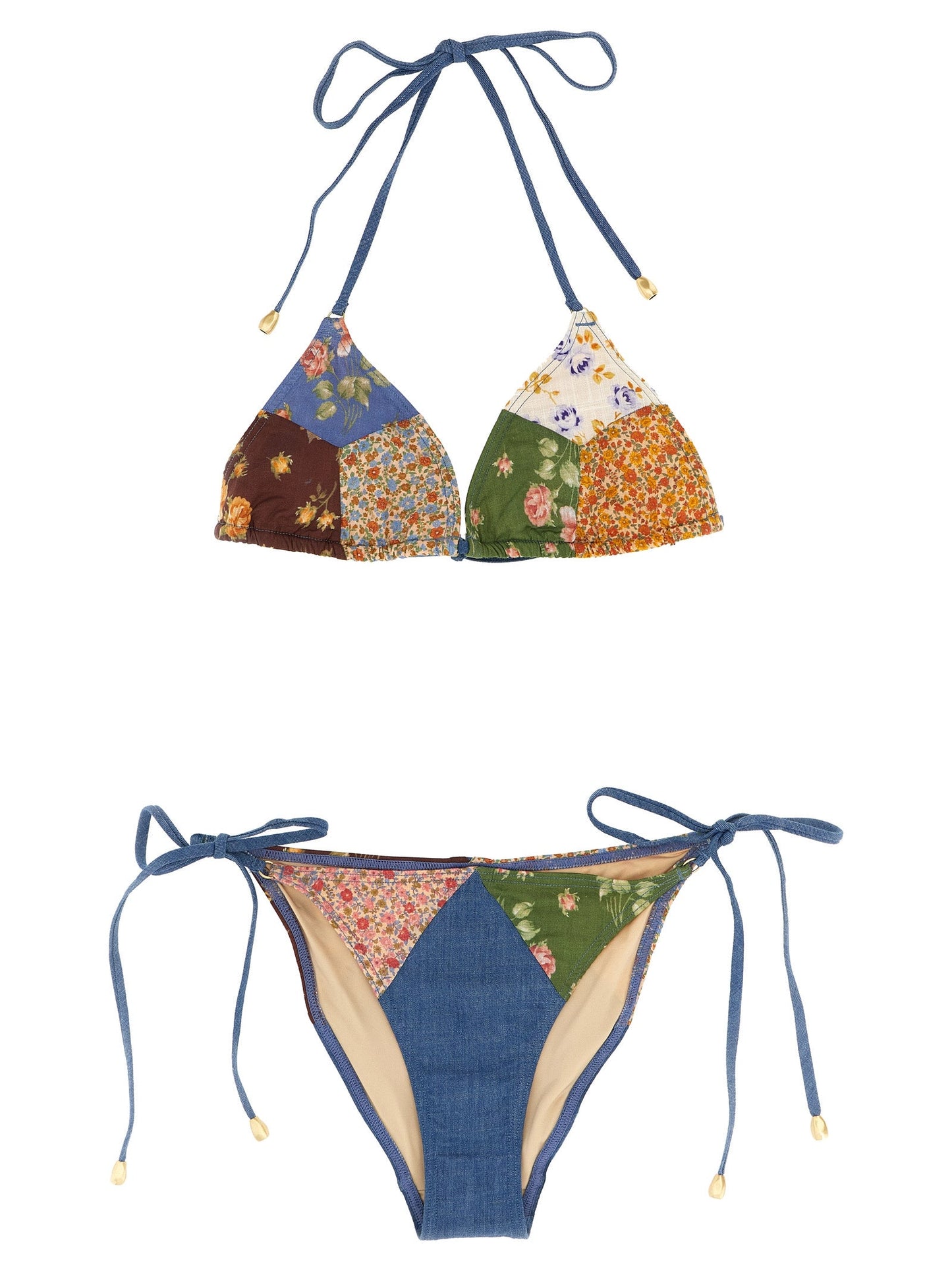 Zimmermann Women 'Lucky Cotton Mini Tri' Bikini ZIMMERMANN