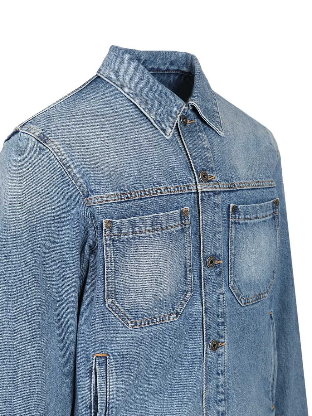 Off-White Men Denim Jacket OFF-WHITE