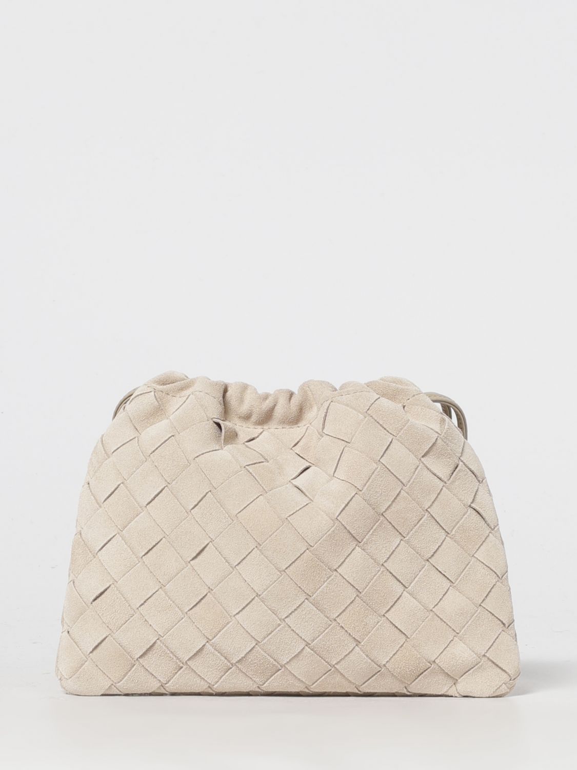 Bottega Veneta Women Sand Suede Crossbody Bag BOTTEGA VENETA