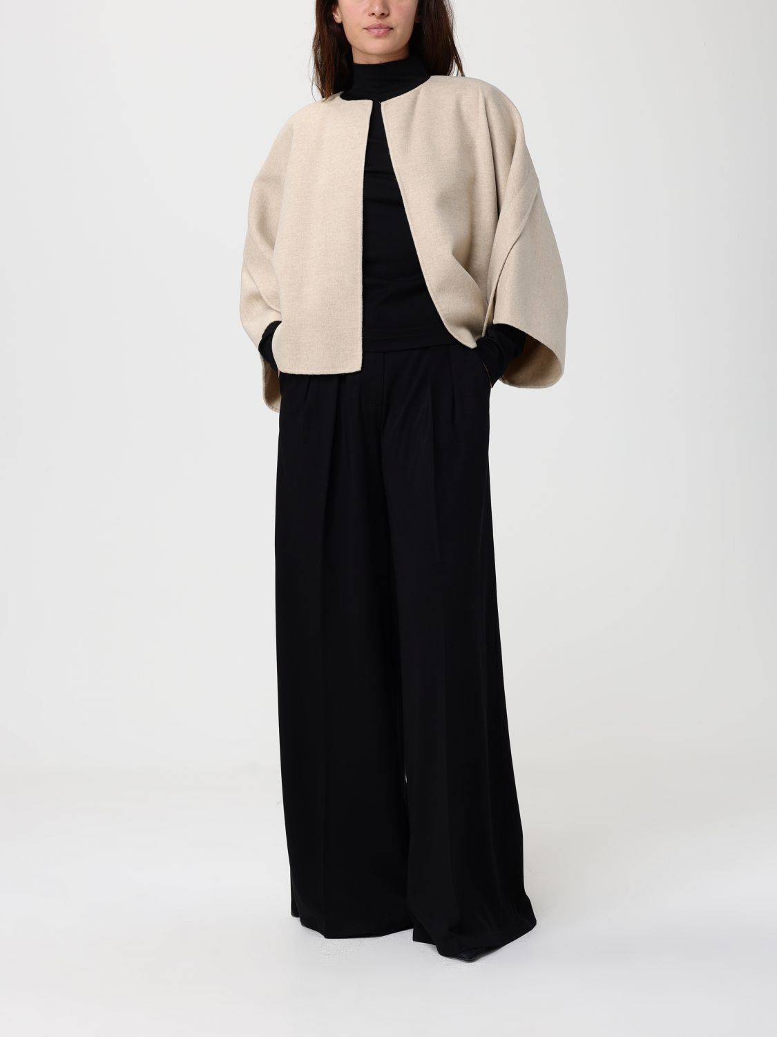 Max Mara Coat Woman Sand MAX MARA