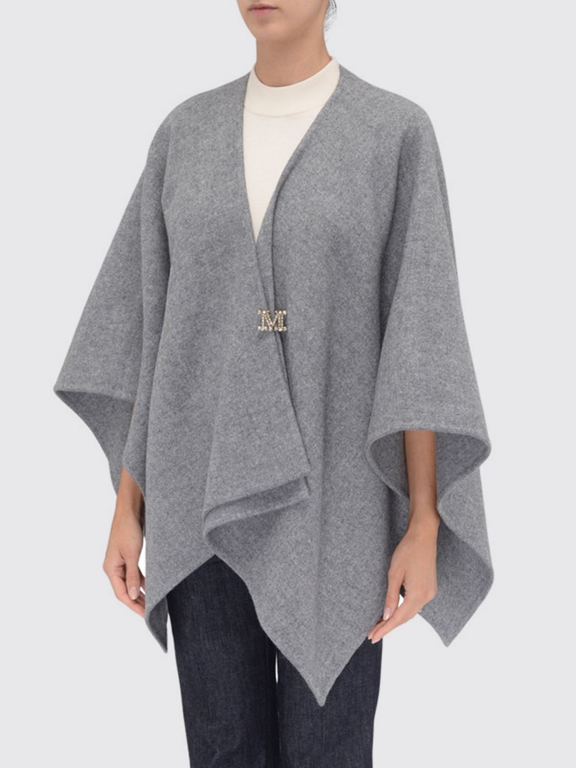 Max Mara Scarf Woman Grey MAX MARA