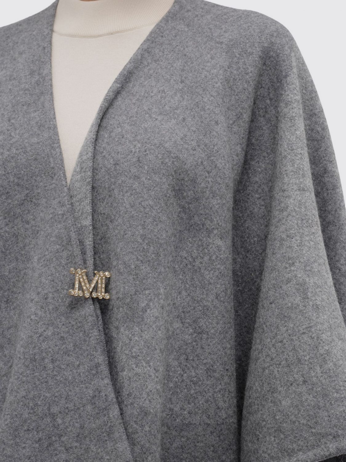 Max Mara Scarf Woman Grey MAX MARA