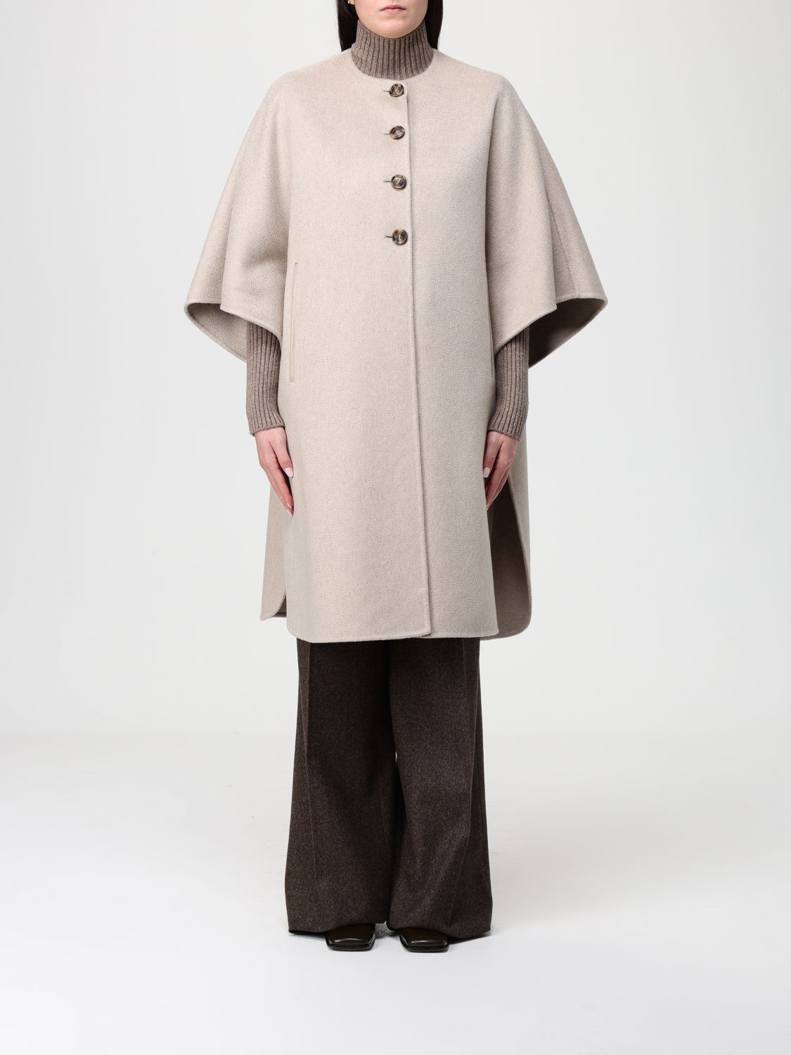 Max Mara Coat Woman Sand MAX MARA