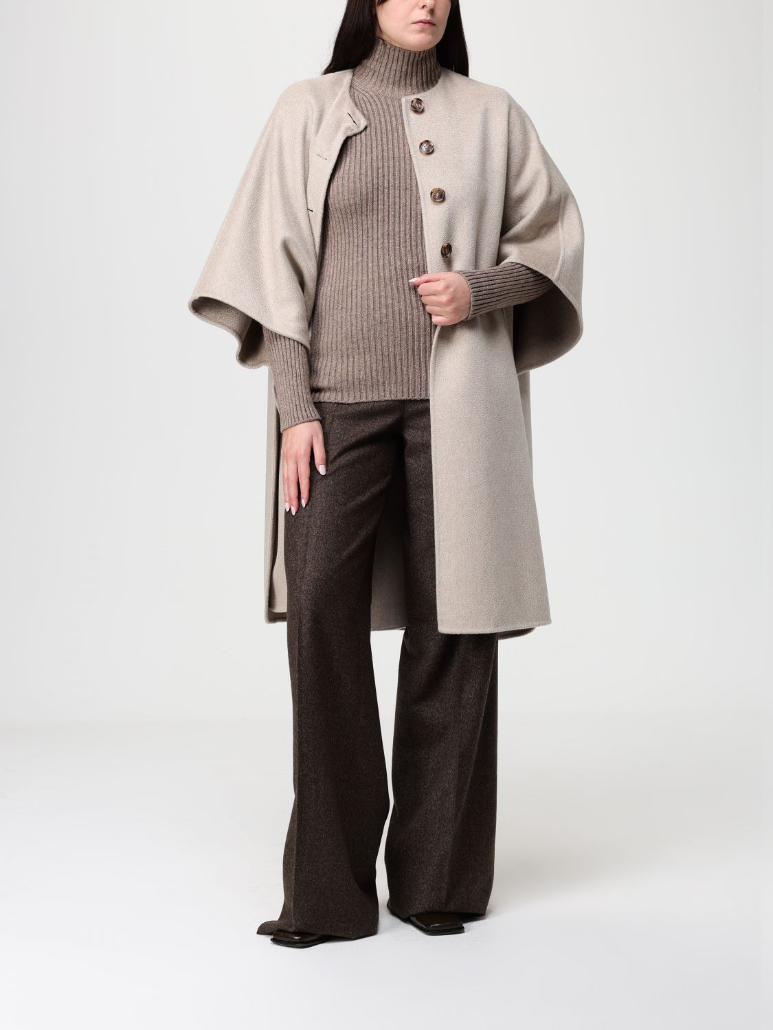 Max Mara Coat Woman Sand MAX MARA