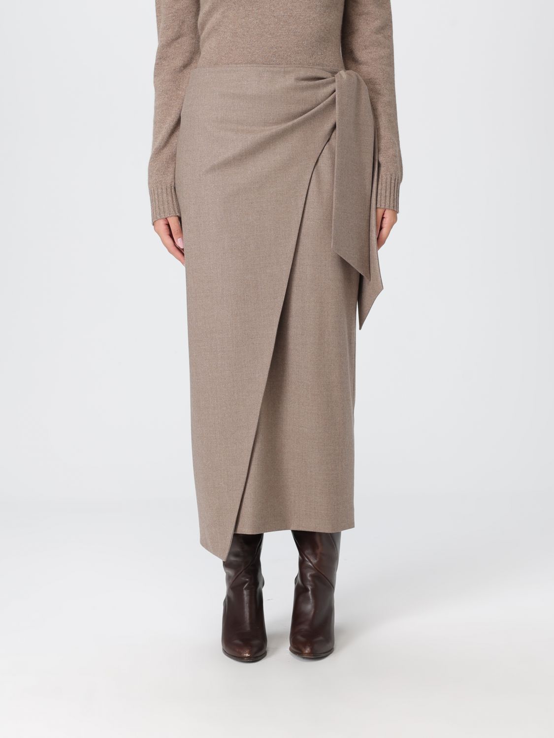 Max Mara Skirt Woman Dove Grey MAX MARA