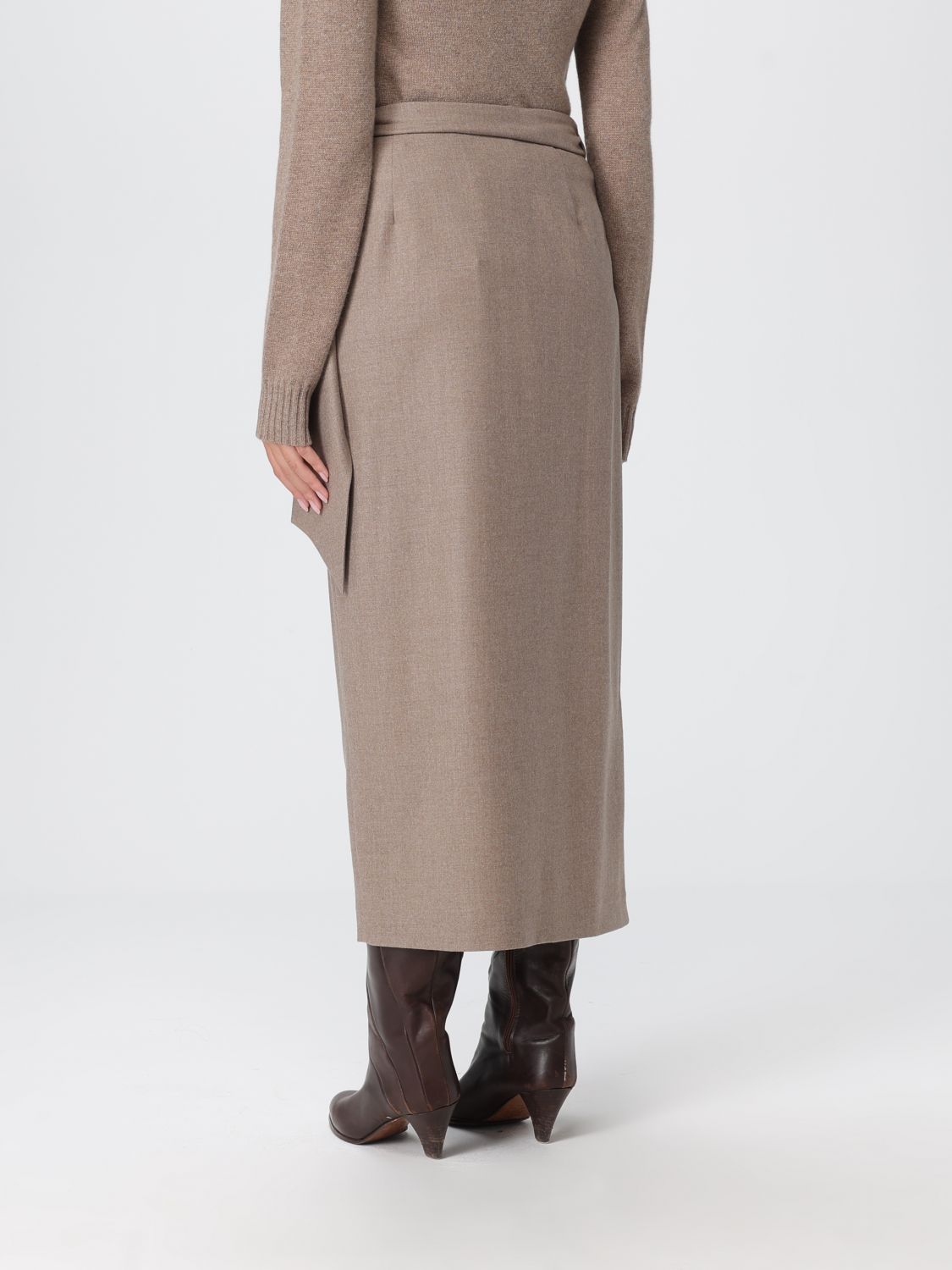 Max Mara Skirt Woman Dove Grey MAX MARA