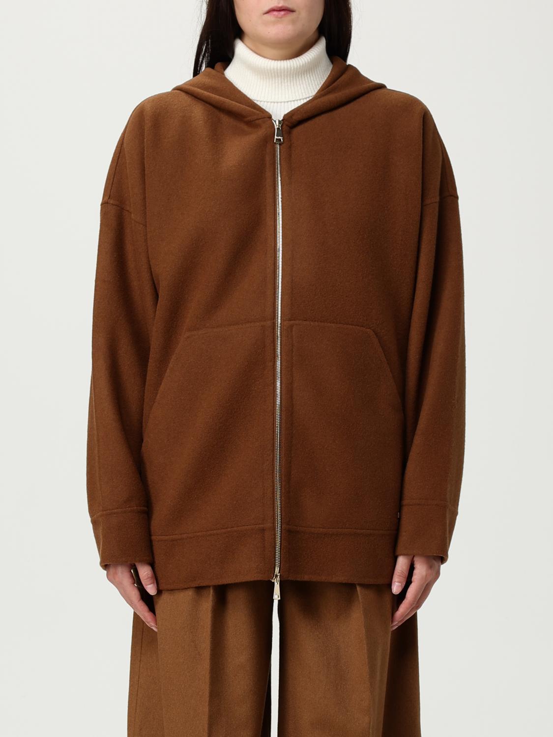 Max Mara Sweatshirt Woman Leather