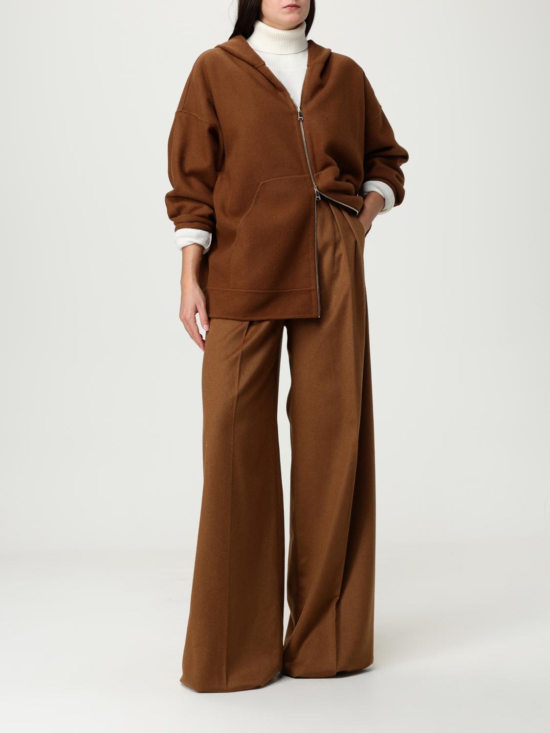 Max Mara Sweatshirt Woman Leather