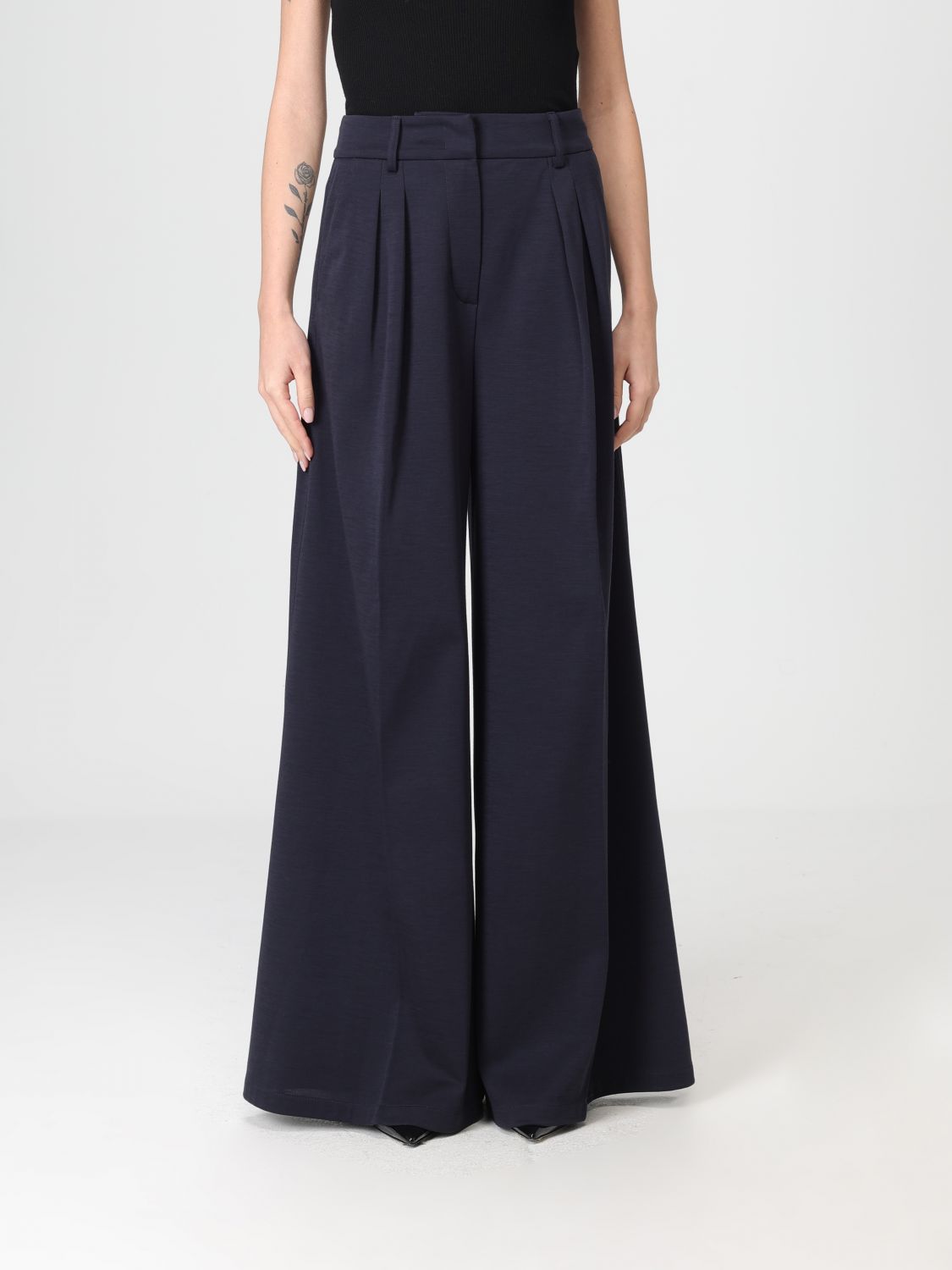 Max Mara Pants Woman Navy MAX MARA