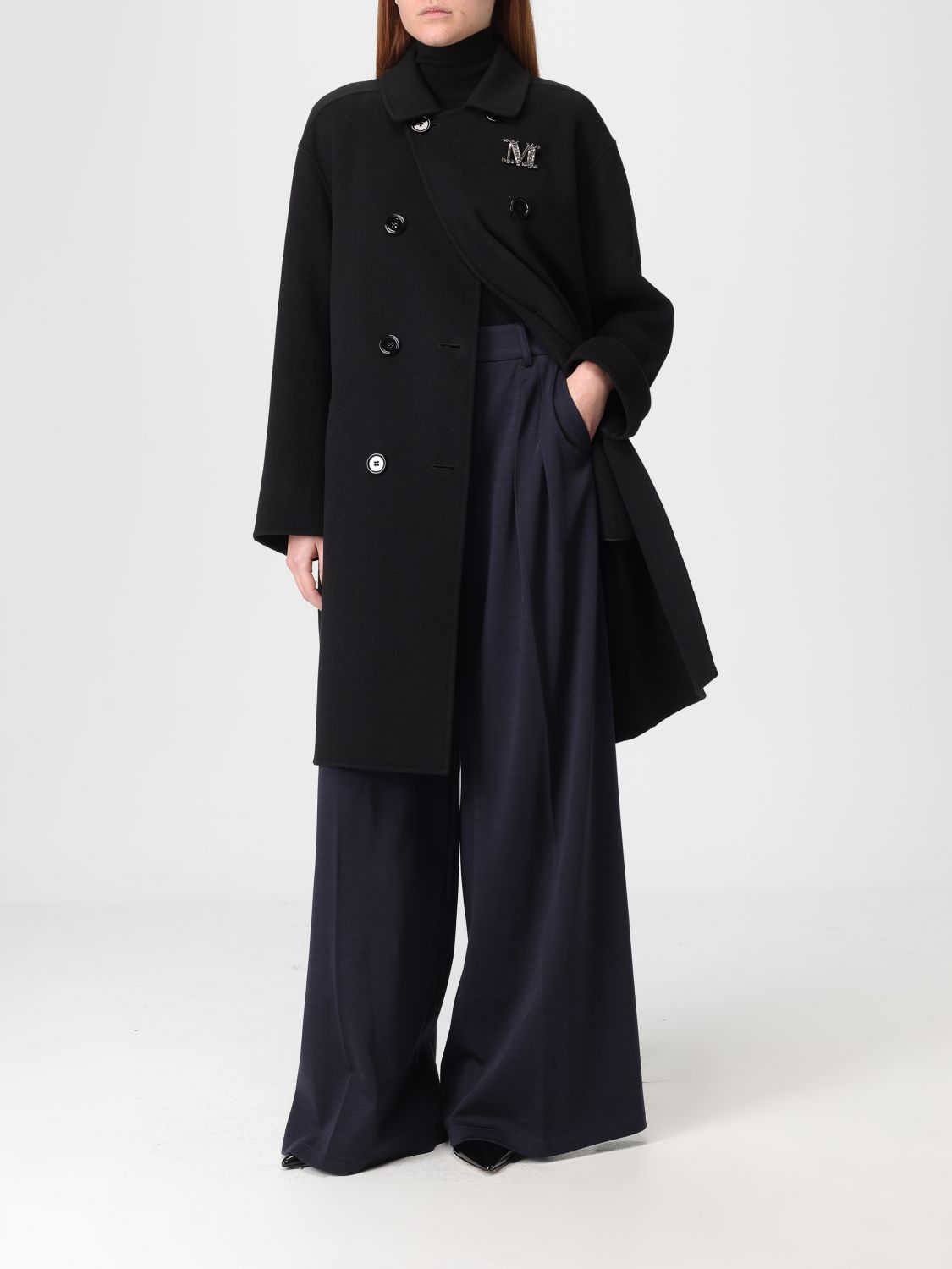 Max Mara Pants Woman Navy MAX MARA
