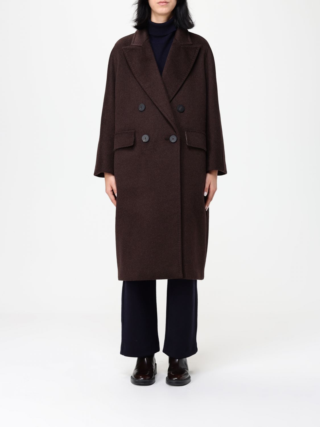 Max Mara Coat Woman Brown MAX MARA