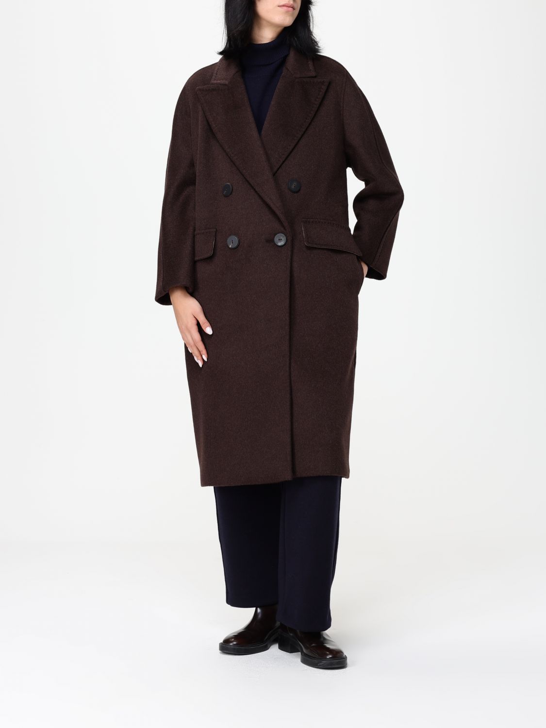 Max Mara Coat Woman Brown MAX MARA