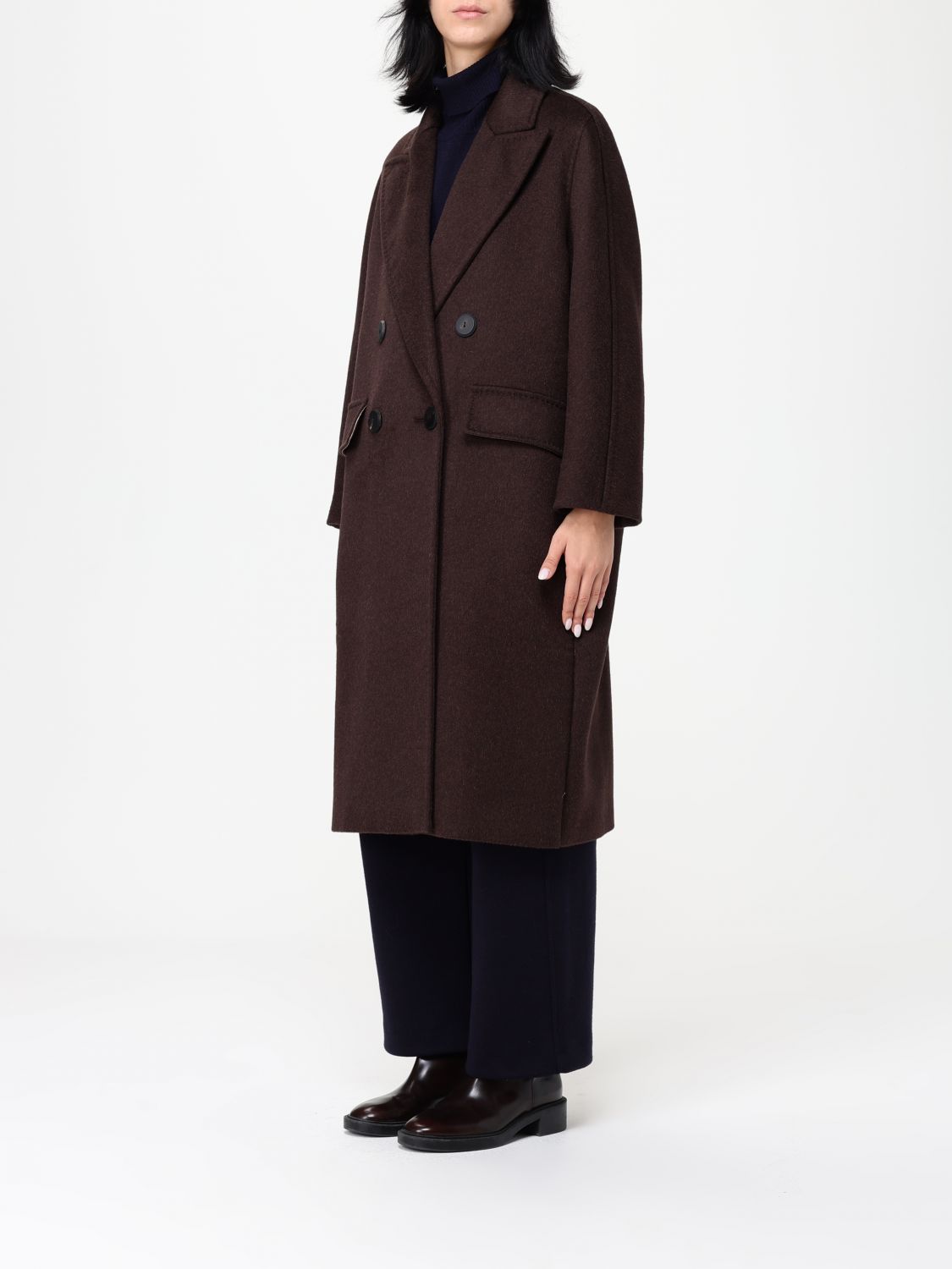 Max Mara Coat Woman Brown MAX MARA