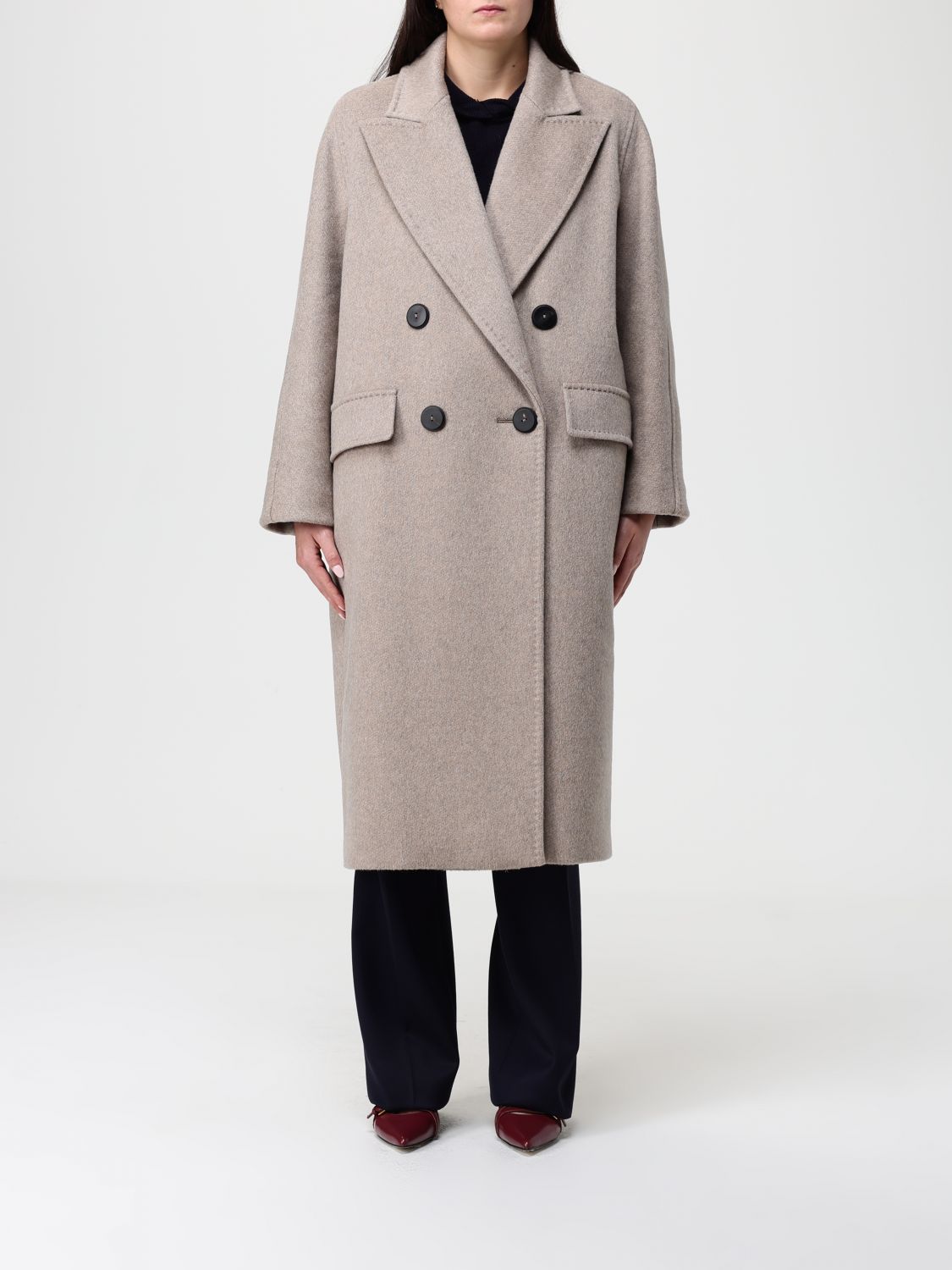 Max Mara Coat Woman Earth MAX MARA