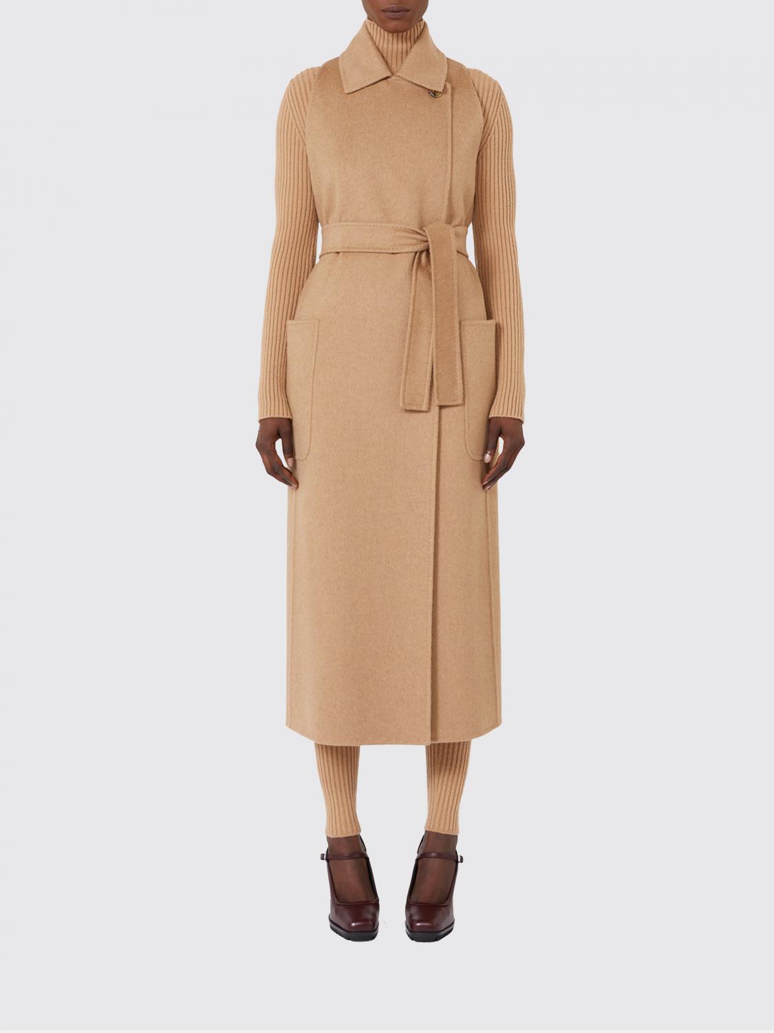 Max Mara Coat Woman Camel MAX MARA