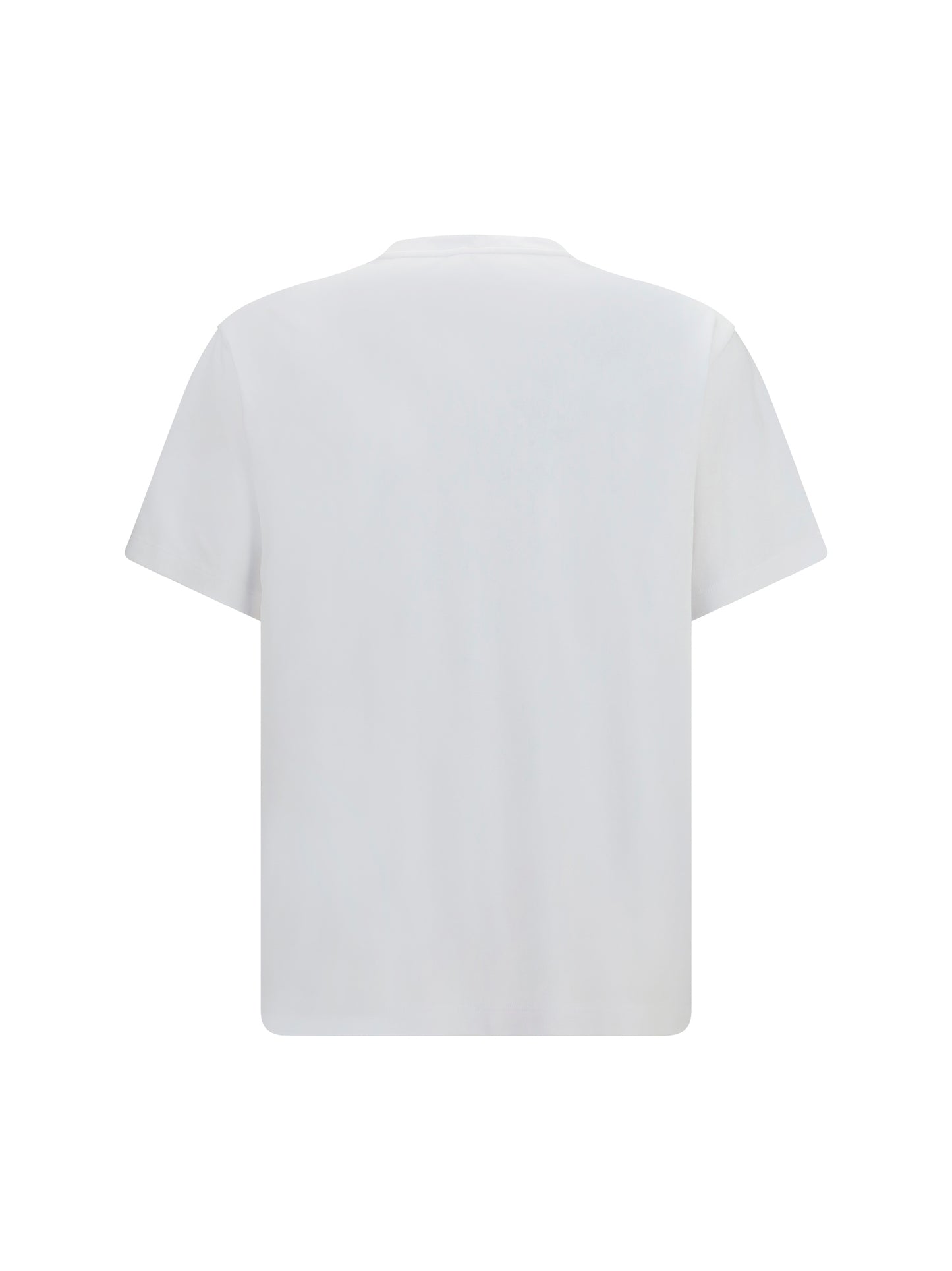 Prada Men Cotton T-Shirt With Triangle Logo PRADA