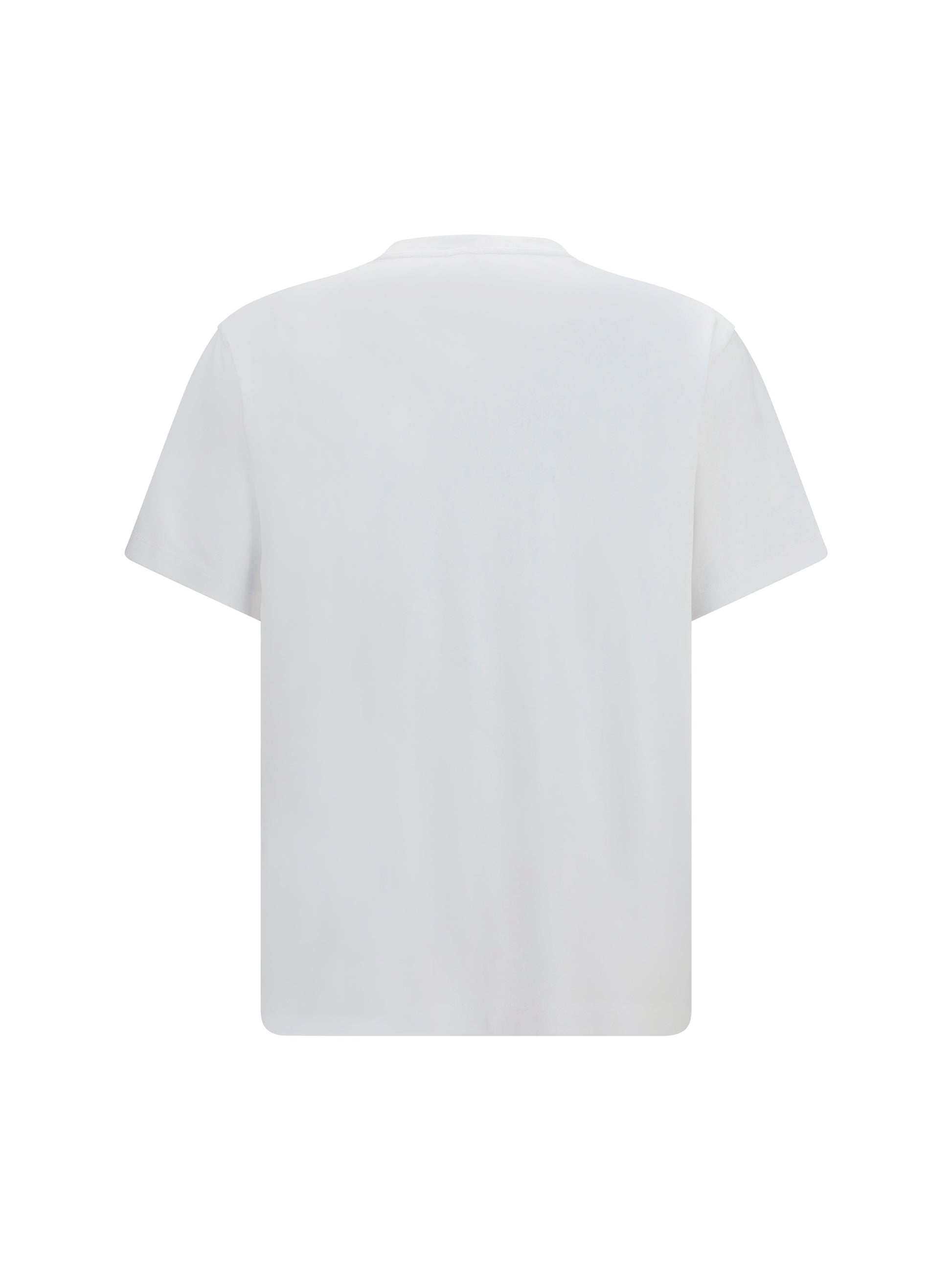 Prada Men Cotton T-Shirt With Triangle Logo PRADA