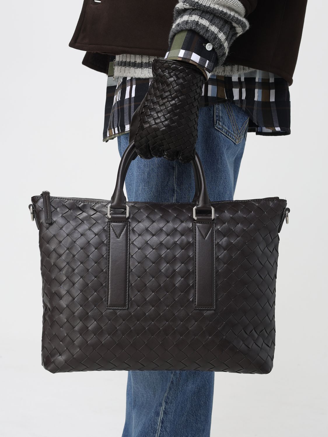 Bottega Veneta Gloves Men Dark BOTTEGA VENETA