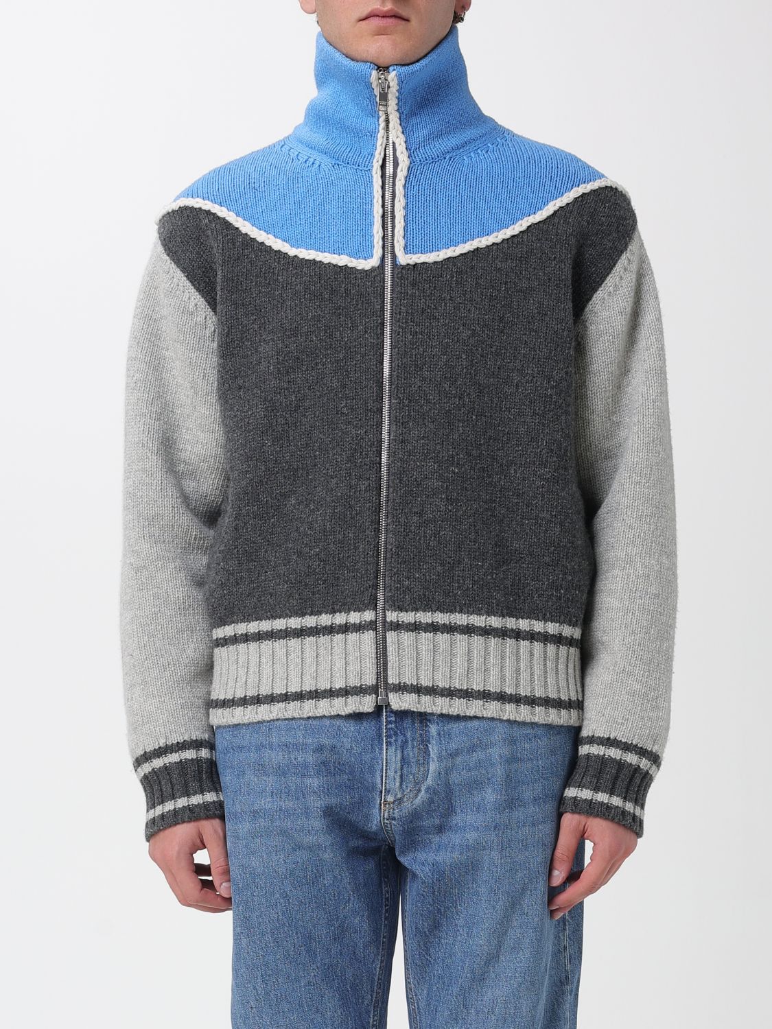 Bottega Veneta Sweater Men Charcoal BOTTEGA VENETA