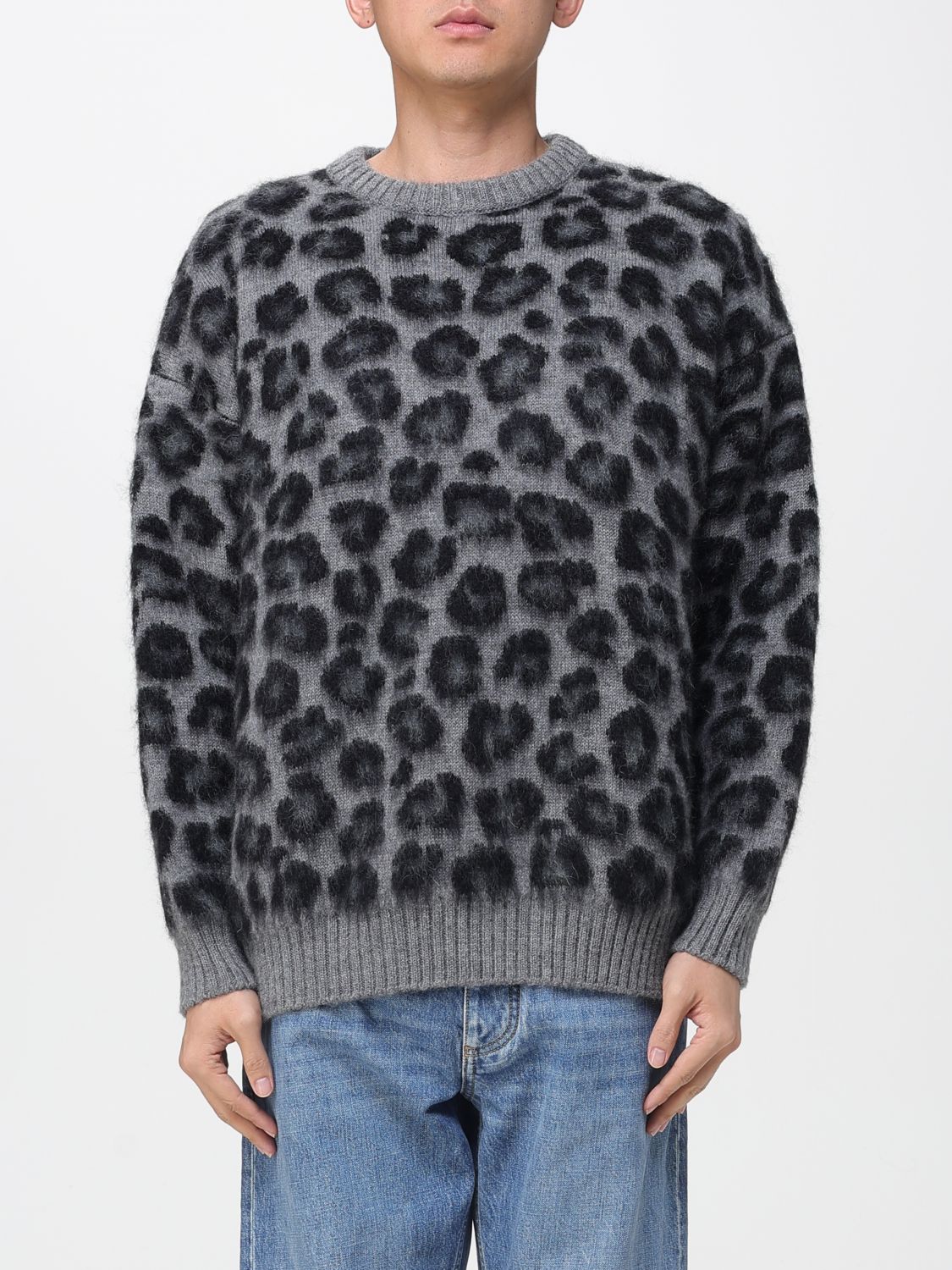 Bottega Veneta Sweater Men Grey BOTTEGA VENETA