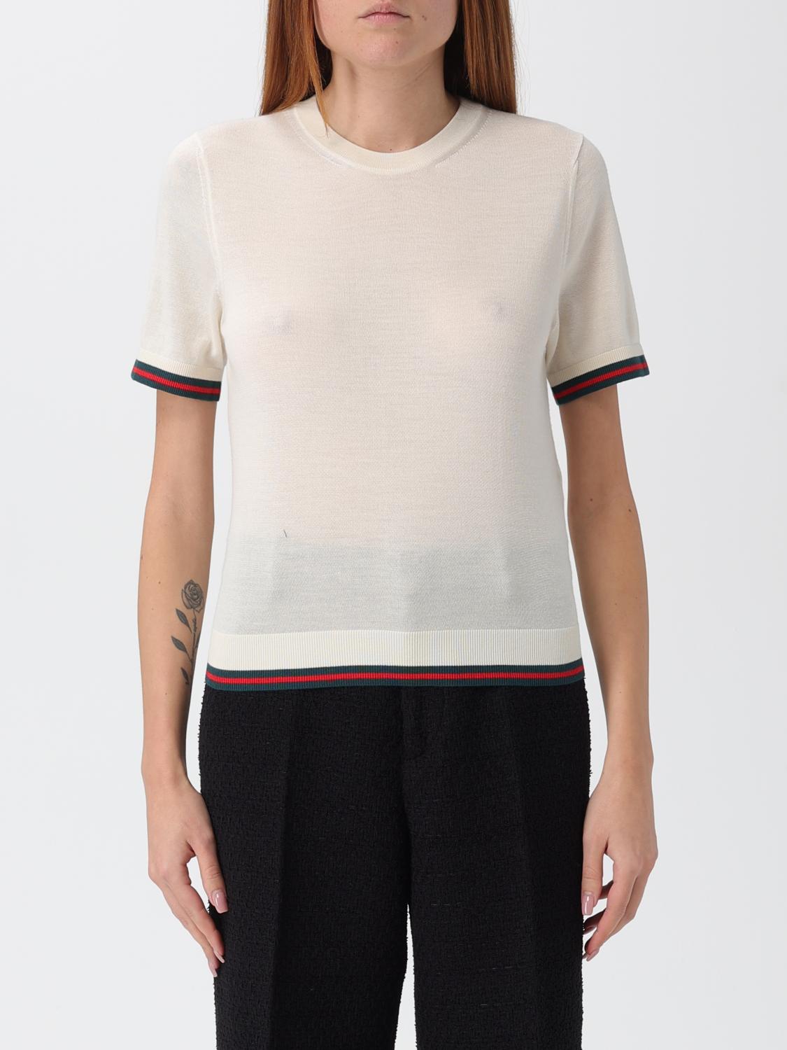 Gucci Sweater Woman White GUCCI