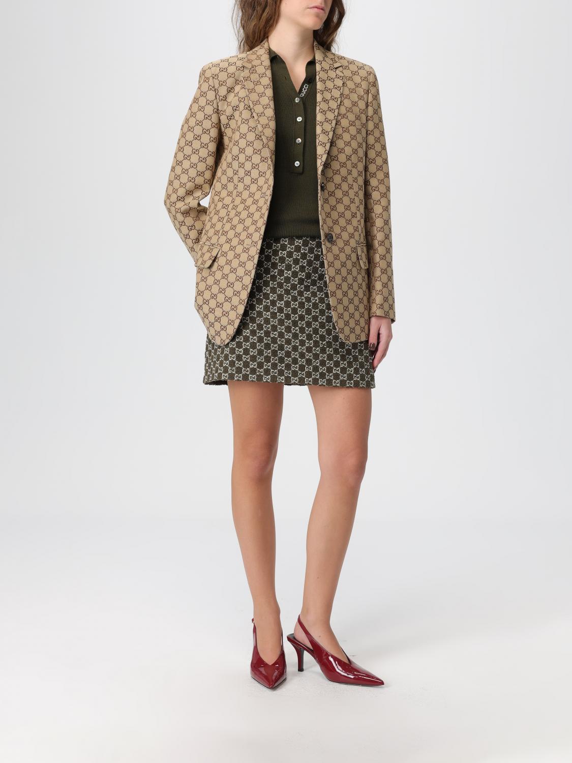 Gucci Skirt Woman Green GUCCI
